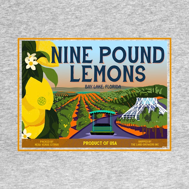 9 Lb Lemons Crate Label by theSteele